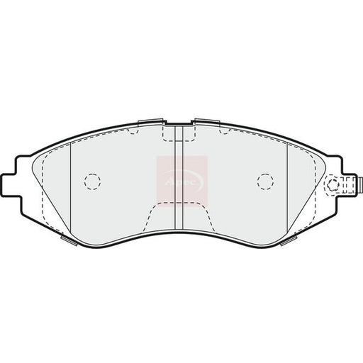 Apec Front Brake Pad Set fits Chevrolet Tacuma 2005-2009 1.6 2.0