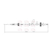 Apec Handbrake Cable Right Rear fits Land Rover Discovery III 2004-2009 2.7 4.4