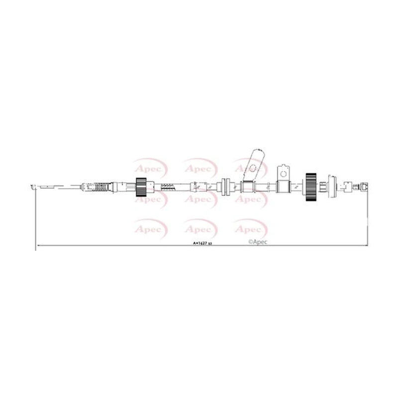 Apec Handbrake Cable Right Rear CAB1662