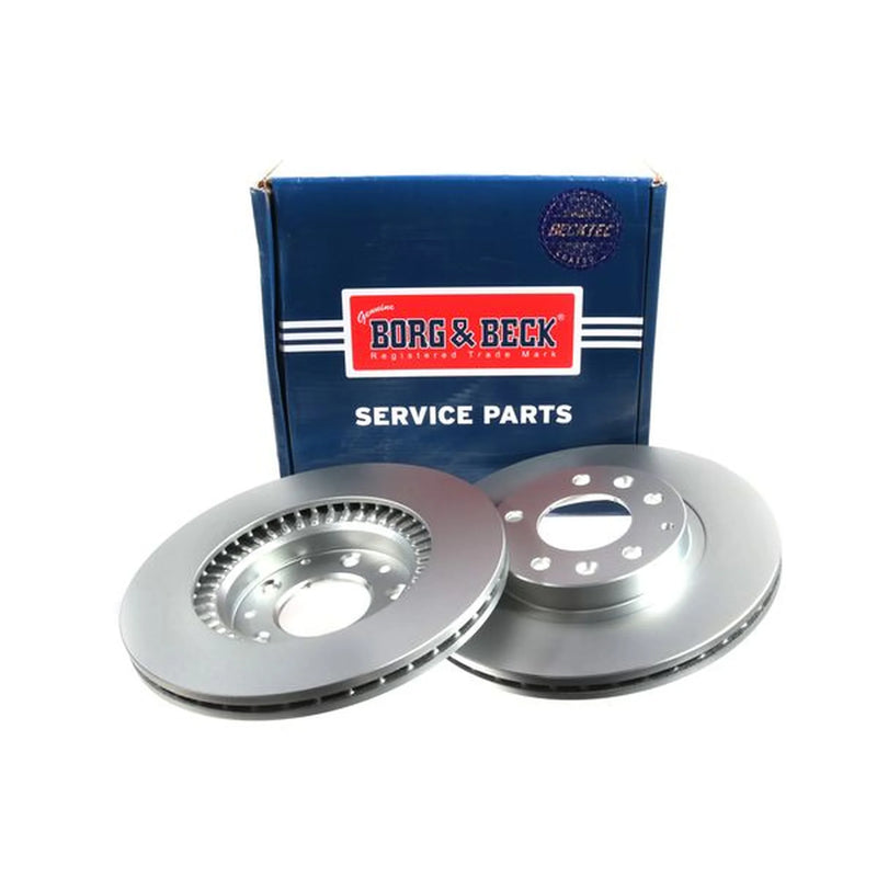 Borg & Beck Front Brake Vented Discs & Pads fits Mazda MX-5 2005-2016 1.8 2.0