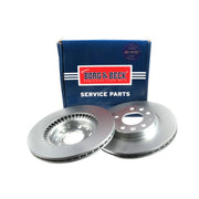 Borg & Beck 2 x Vented Brake Discs fits Mazda MX-5 2005-2016 1.8 2.0