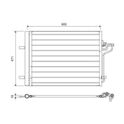 Valeo Air Conditioning Condenser 814390