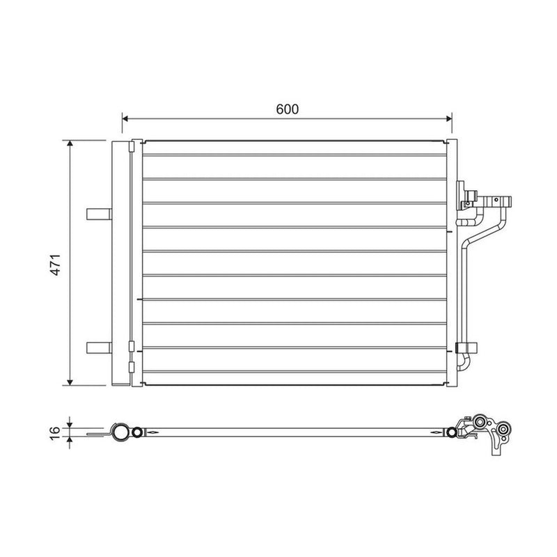 Valeo Air Conditioning Condenser 814390