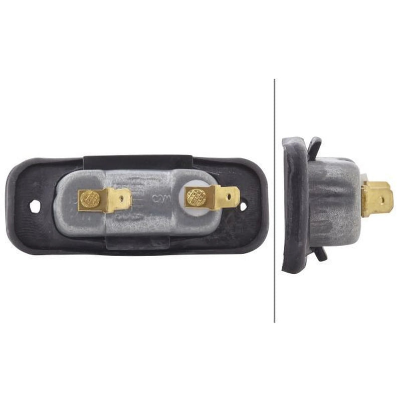 Hella Licence Plate Light / Lamp Right C5W fits Mercedes-Benz O 309 1968-1989