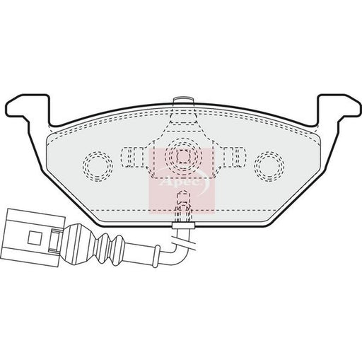Apec Front Brake Pad Set fits Audi A2 2000-2005 1.4 1.6