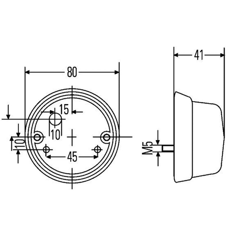 Hella Lamp Po 2PF Left Front 2PF 001 259-631 1344984 2PF 001 259-631