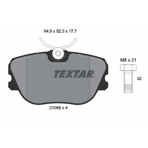Textar Front Brake Pad Set 2106804