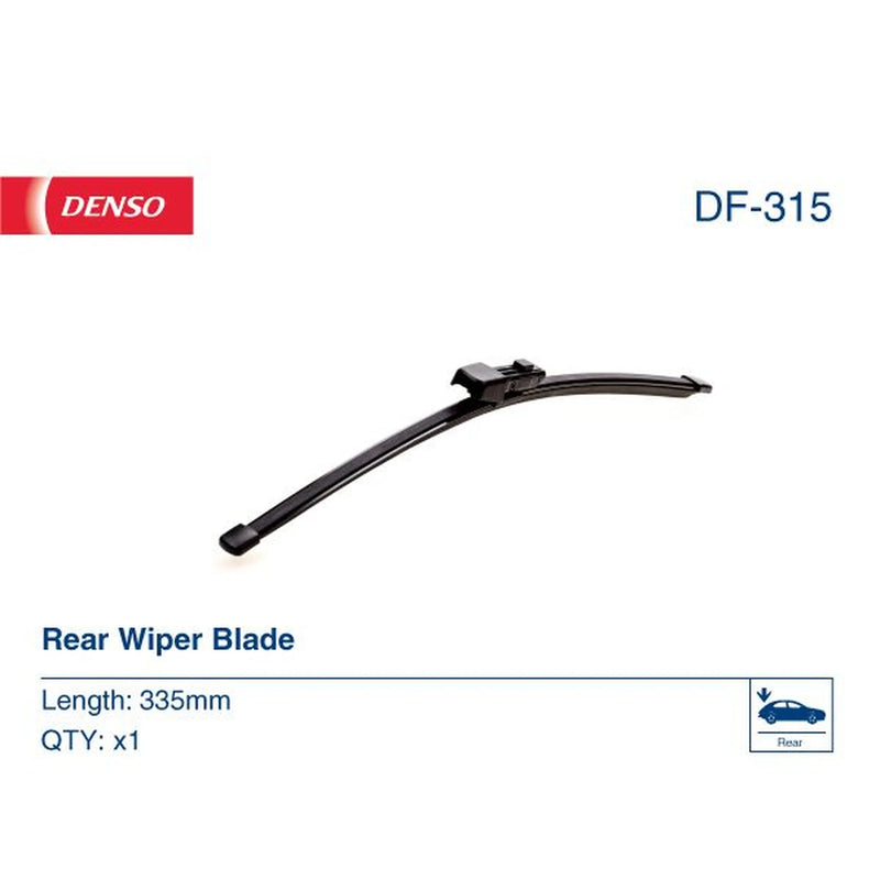 Denso Front & Rear Wiper Blade Set fits VW Touran 2010-2015 1.2 1.4 1.6 2.0