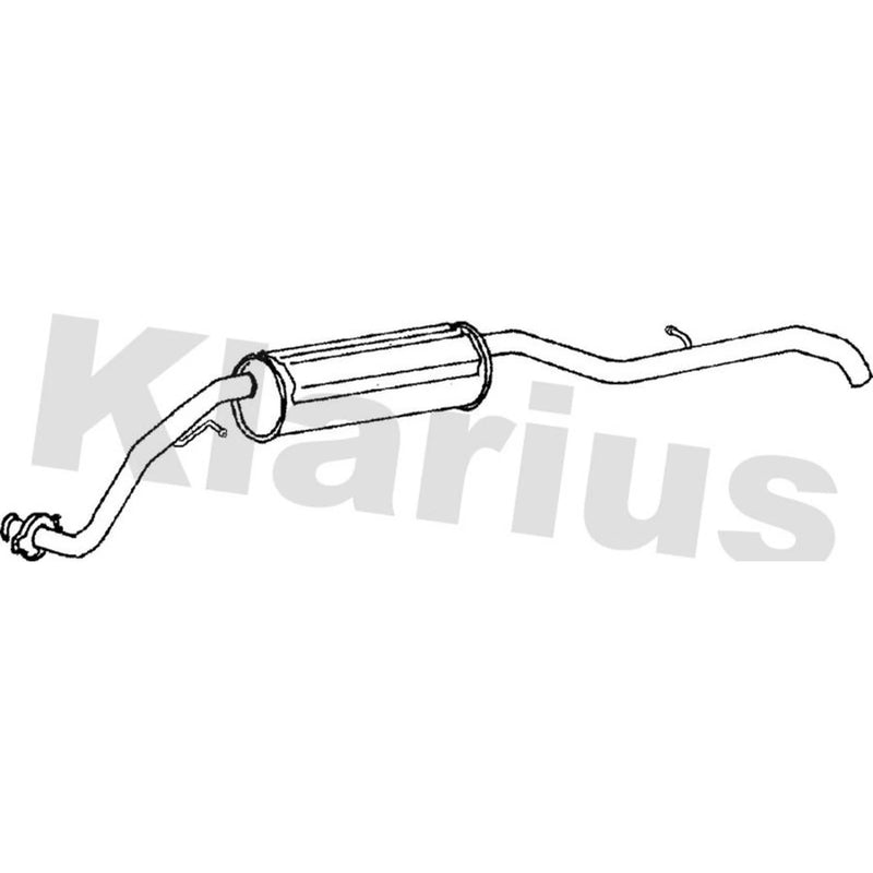 Klarius Box With Tail Pipe Rear fits Suzuki Samurai Closed Off-Road Vehicle