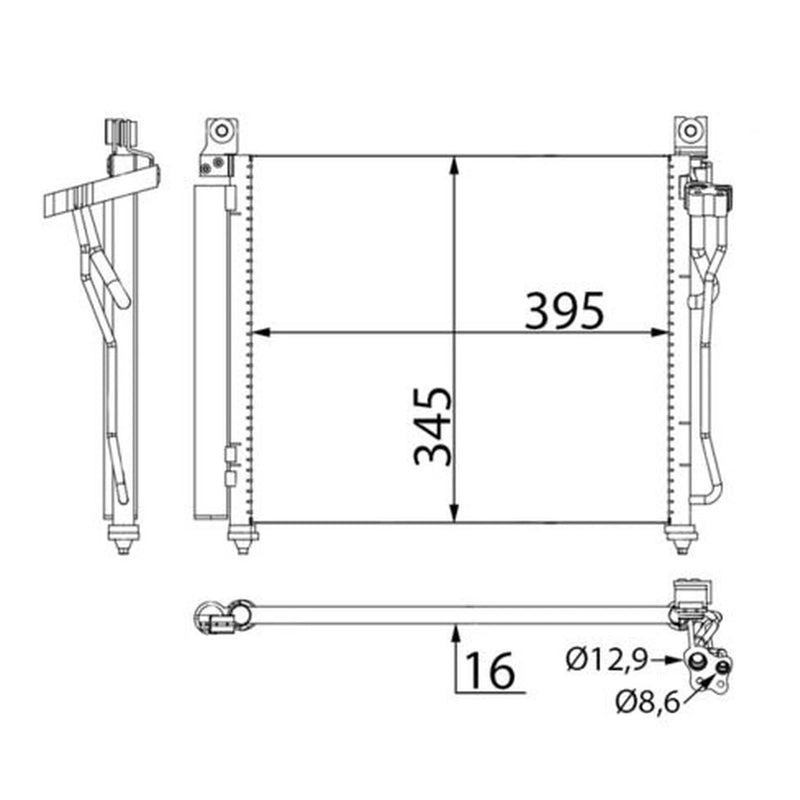 Mahle Air Conditioning Condenser AC 591 000S