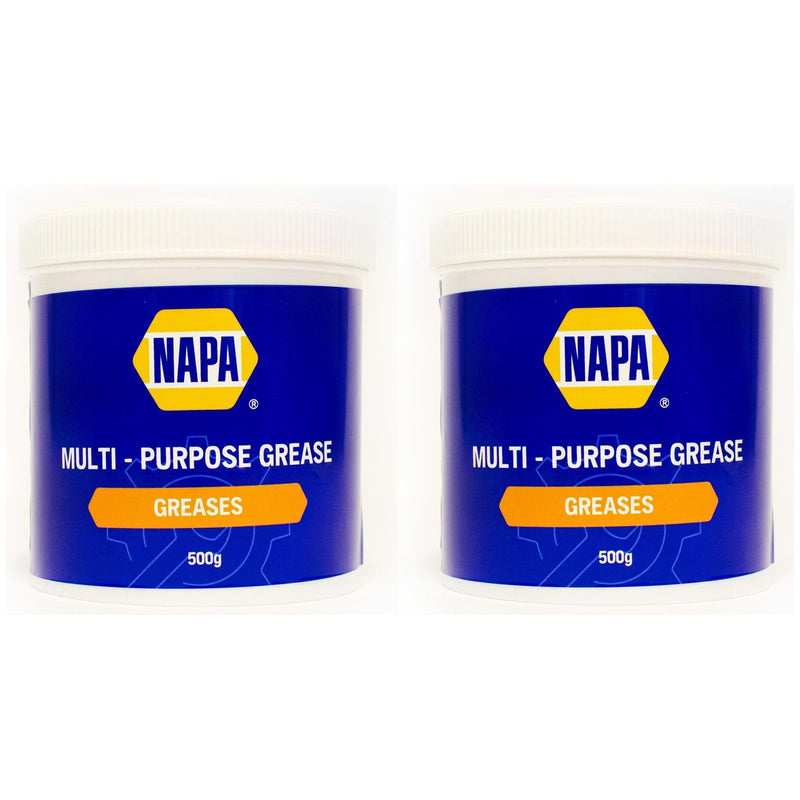 2x NAPA Multi Purpose Wheel Bearing Grease 500g Lithium LM2 TUB NAPA - Dynamic Drive