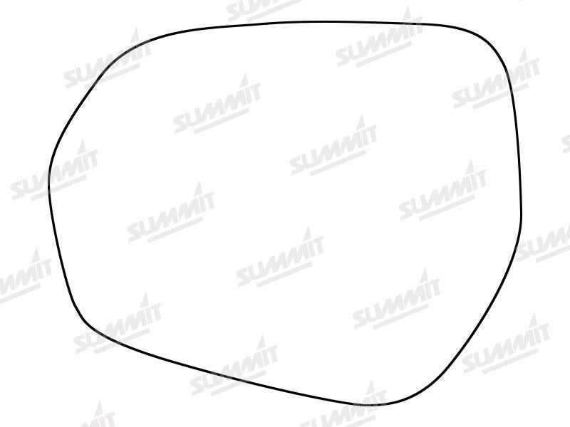 Summit Stick-On Standard Mirror Glass fits Ford Fiesta 17 on LHS Summit - Bars 4 Cars
