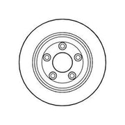 Abtex 2 x Vented Rear Brake Discs BD844V-x2