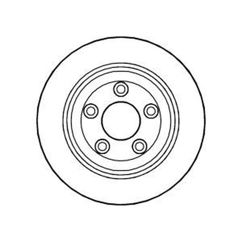 Abtex 2 x Vented Rear Brake Discs BD844V-x2