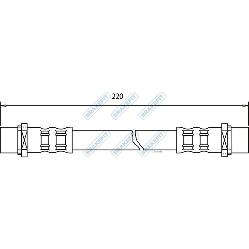 Apec Brake Hydraulic Hose Line Rear BHO4112
