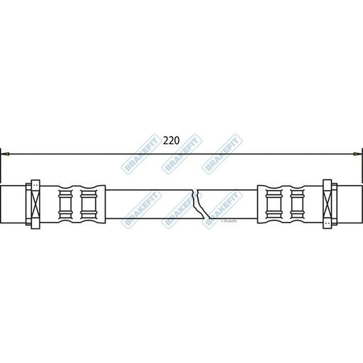 Apec Brake Hydraulic Hose Line Rear BHO4112