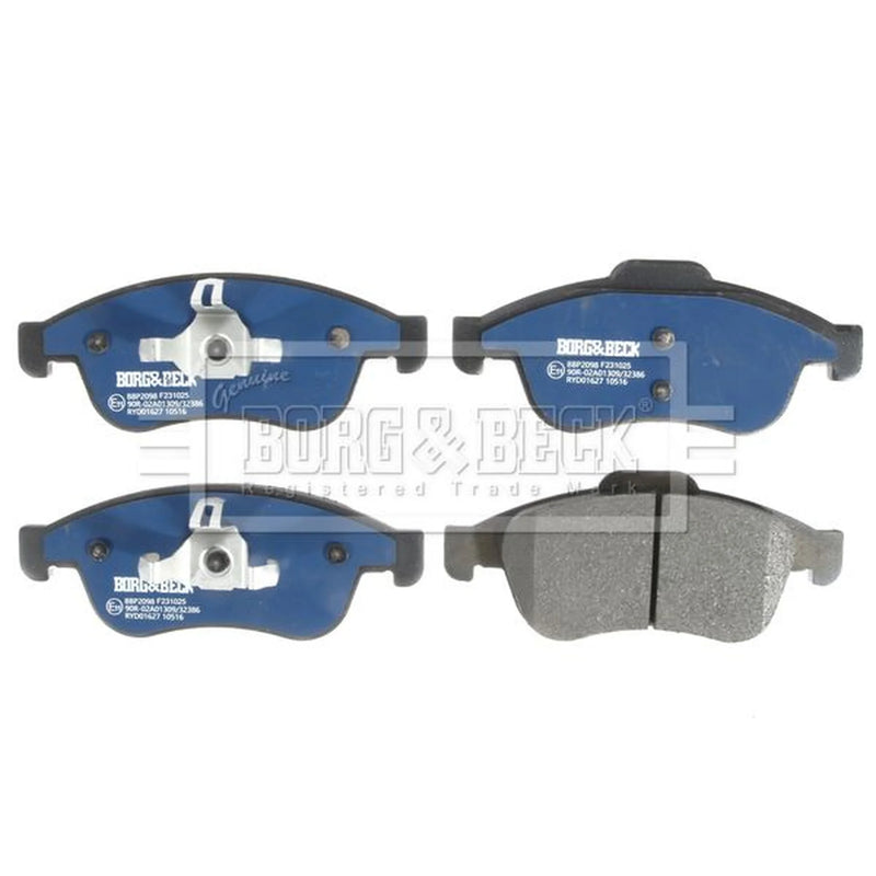 Borg & Beck Front & Rear Brake Discs & Pads fits Renault Megane III Grandtour