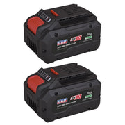 Sealey Power Tool Battery 20V 8Ah - Pack of 2