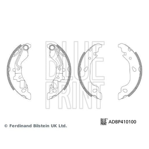 Blue Print Brake Shoe Set Axle Kit Rear fits Fiat Punto 1999-2012
