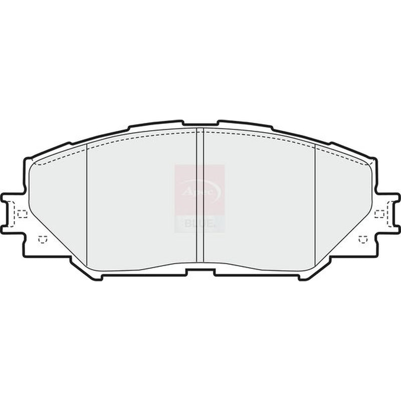 Apec Front Brake Pad Set fits Toyota Auris 2006-2012 1.33 1.4 1.5 1.6