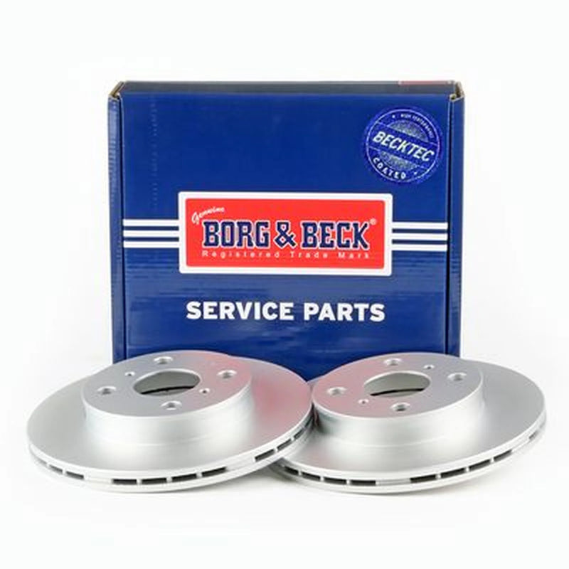 Borg & Beck Front Brake Discs & Pads fits Toyota Starlet 1989-1996 1.0 1.3 1.5