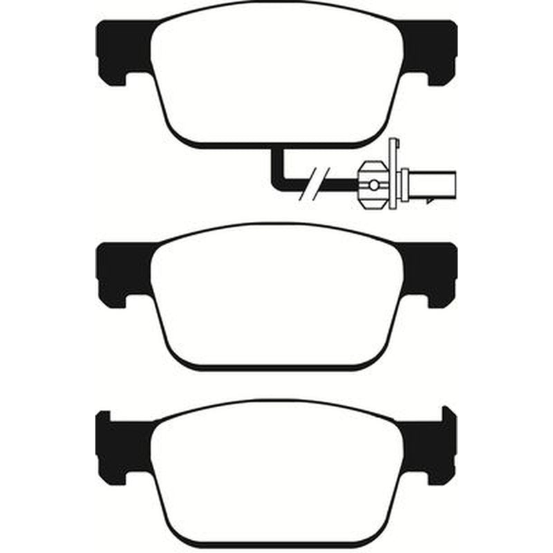 Abtex Front Brake Pad Set fits Audi A4 Allroad B9 2016-2019 2.0