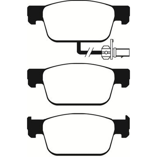 Abtex Front Brake Pad Set fits Audi A4 Allroad B9 2016-2019 2.0