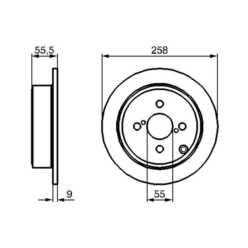 Bosch Front & Rear Brake Discs & Pads fits Toyota Corona 1987-1992 2.0