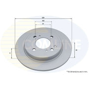 Comline Rear Brake Solid Discs & Pads fits Honda Jazz V 2020 on 1.5