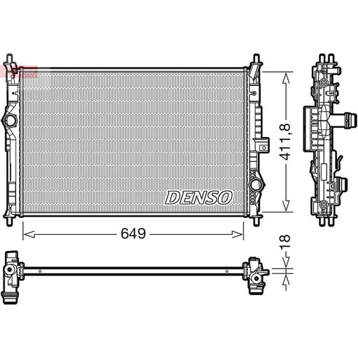 Denso Engine Radiator DRM21103