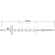 Apec Handbrake Cable Right Rear CAB1460