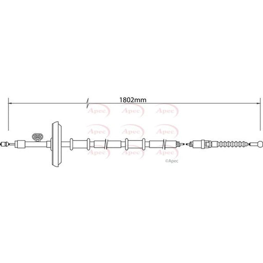 Apec Handbrake Cable Right Rear CAB1460