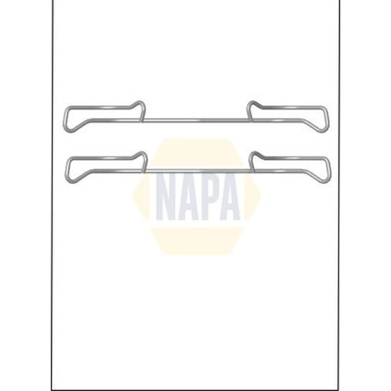 NAPA Brake Pad Accessory Fitting Kit Front fits Audi A1 2010-2018