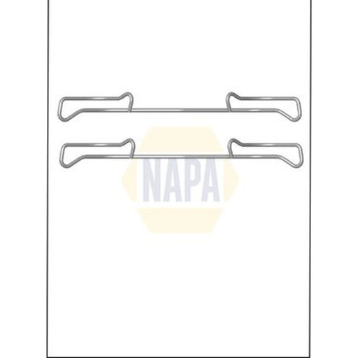 NAPA Brake Pad Accessory Fitting Kit Front fits Audi A1 2010-2018