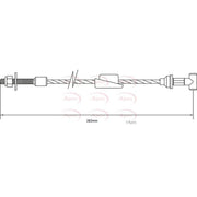 Apec Handbrake Cable Front fits Ford Escort 1995-1998 1.3