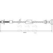 Apec Handbrake Cable Front CAB1134