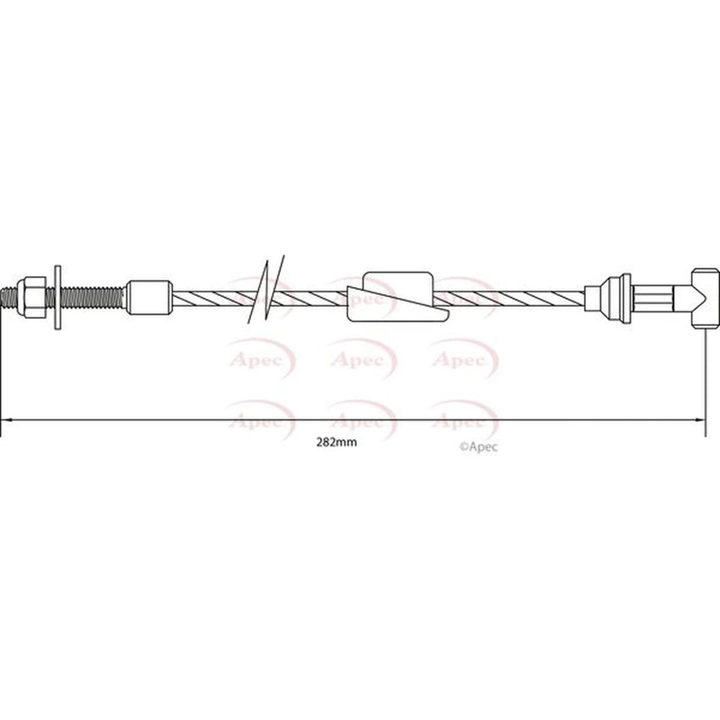 Apec Handbrake Cable Front CAB1134