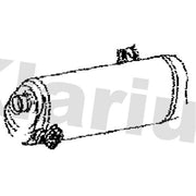 Klarius Box With Tail Pipe Rear fits Hyundai I20 I 2008-2015 1.4