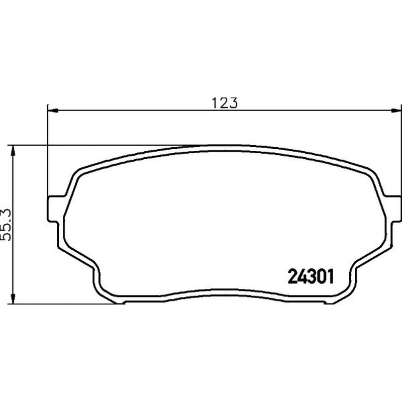 Mintex Front Brake Pad Set fits Suzuki Grand Vitara I 2001-2005 2.0