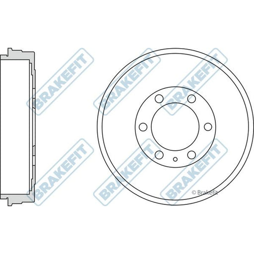 Apec Brake Drum Assembly Rear BDR9034