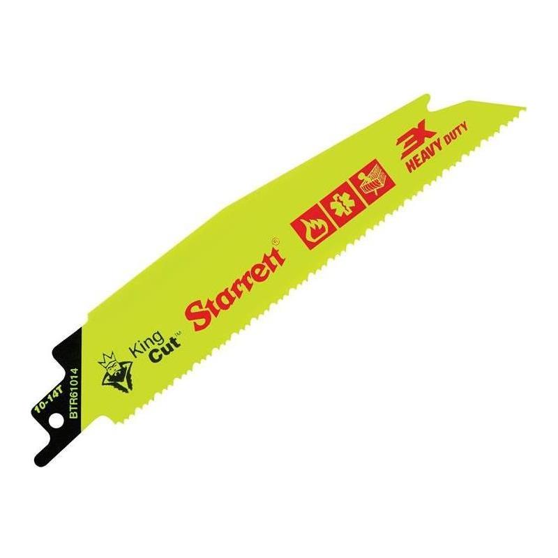 Starrett BTR61014-5 Bi-Metal King Cut™ Demolition Blade 152mm 10-14 TPI (Pack 5) Starrett - NN4 Online