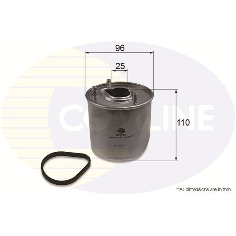 Comline Fuel Filter Element fits Ford B-Max 2012-2017 1.5 1.6