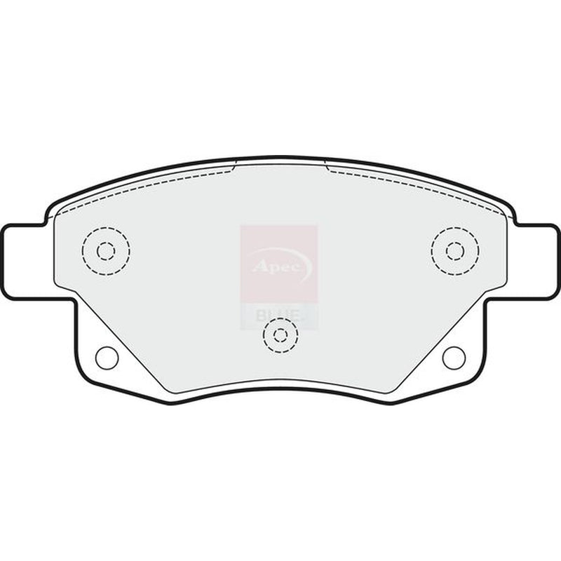 Apec Rear Brake Pad Set fits Ford Transit 2006-2014 2.2 2.4 3.2