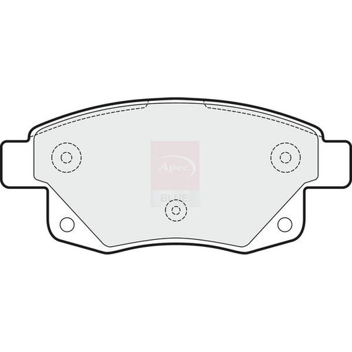 Apec Rear Brake Pad Set fits Ford Transit 2006-2014 2.2 2.4 3.2