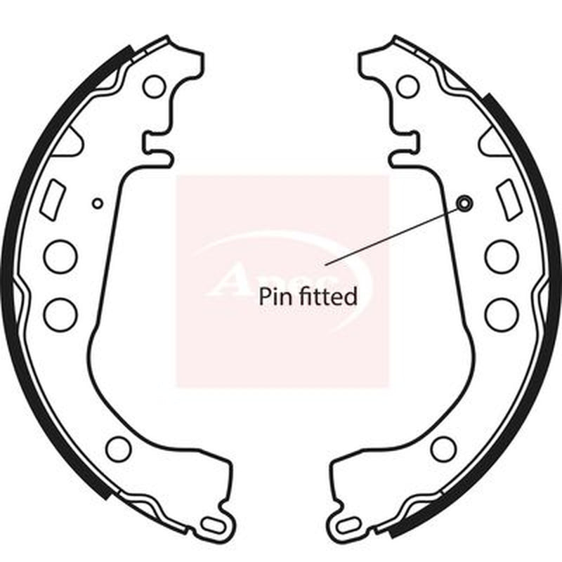 Apec Brake Shoe Set Axle Kit fits Toyota Vista 1998-2003 1.8