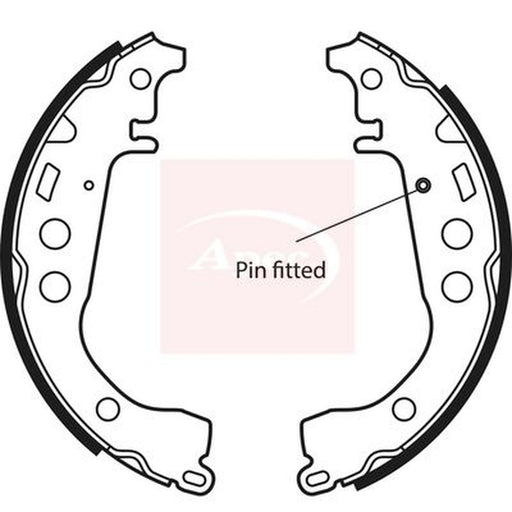 Apec Brake Shoe Set Axle Kit fits Toyota Vista 1998-2003 1.8