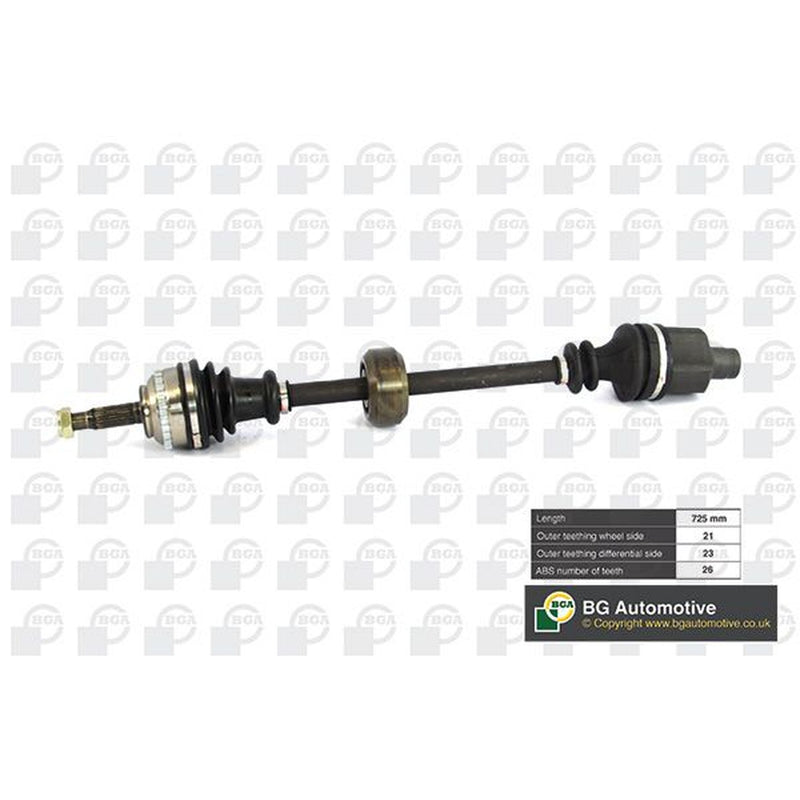BGA CV Drive Shaft Driveshaft Front Right fits Nissan Kubistar 2005-2009 1.5