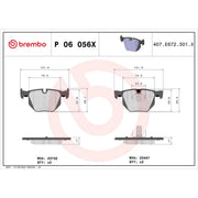 Brembo 4 x Rear Brake Pad Set fits BMW X5 2006-2018 3.0