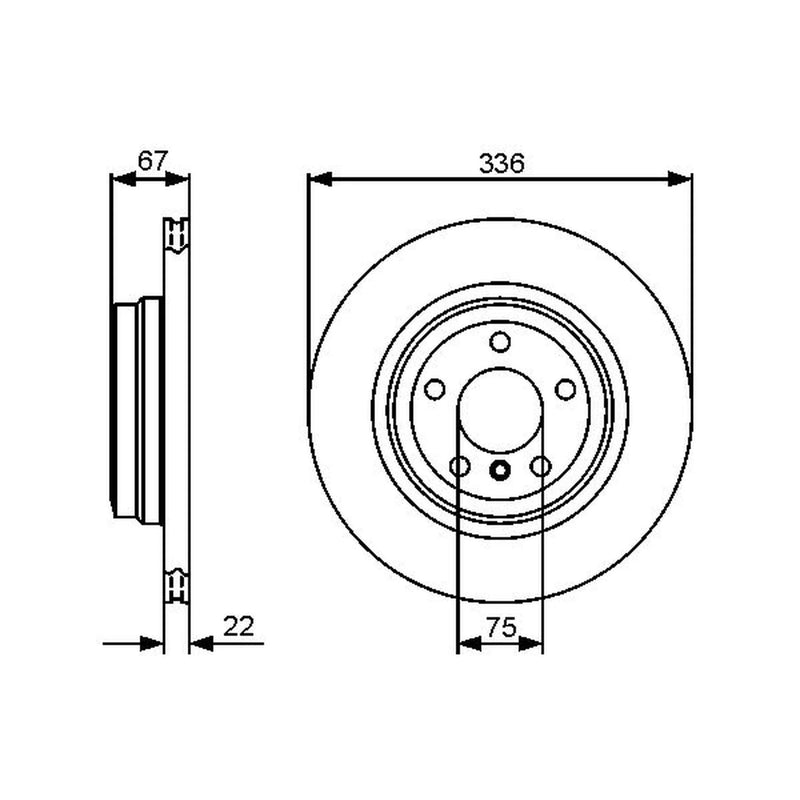 Bosch Rear Brake Vented Discs & Pads fits BMW 3 2004-2013