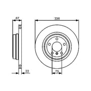 Bosch Front Vented & Rear Vented Brake Discs & Pads fits BMW 3 2006-2013